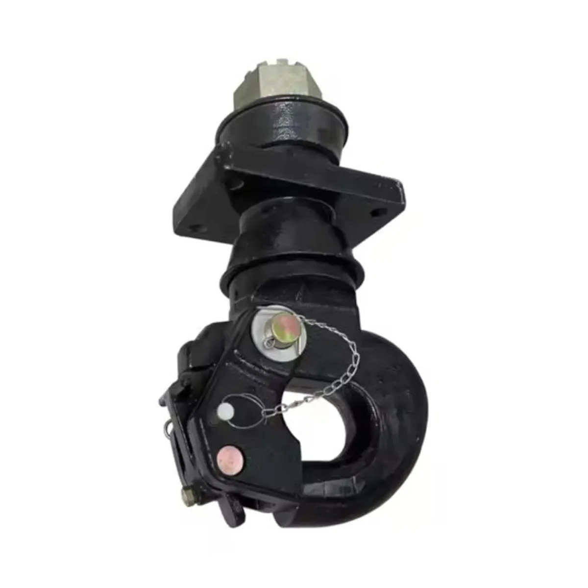 Drawbar coupling guide - pintle hook coupling