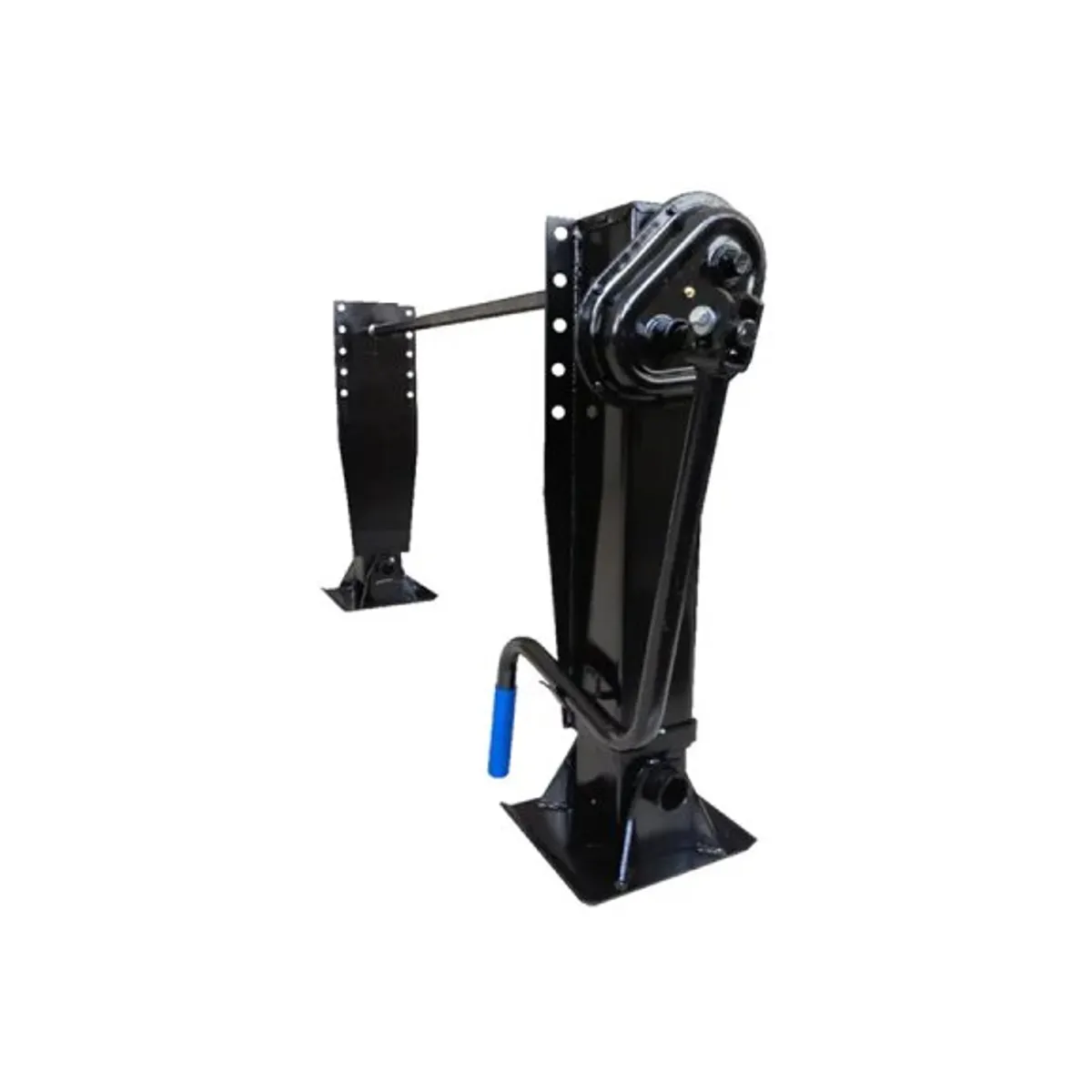 Double speed 28-ton trailer landing gear, black powder coated