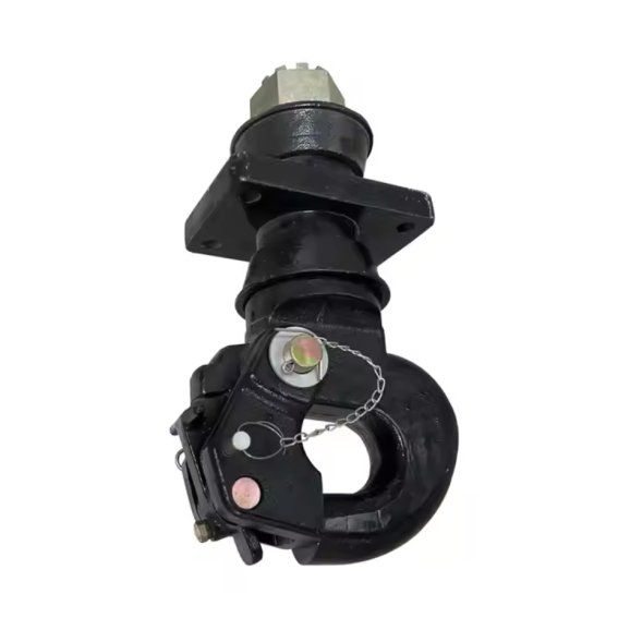 Heavy duty pintle hook drawbar coupling with safety chain